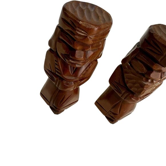 AINU Wood Statue Japanese Doll Folk Hokkaido Figure Hand Carved size 7 inches - Picture 3 of 10